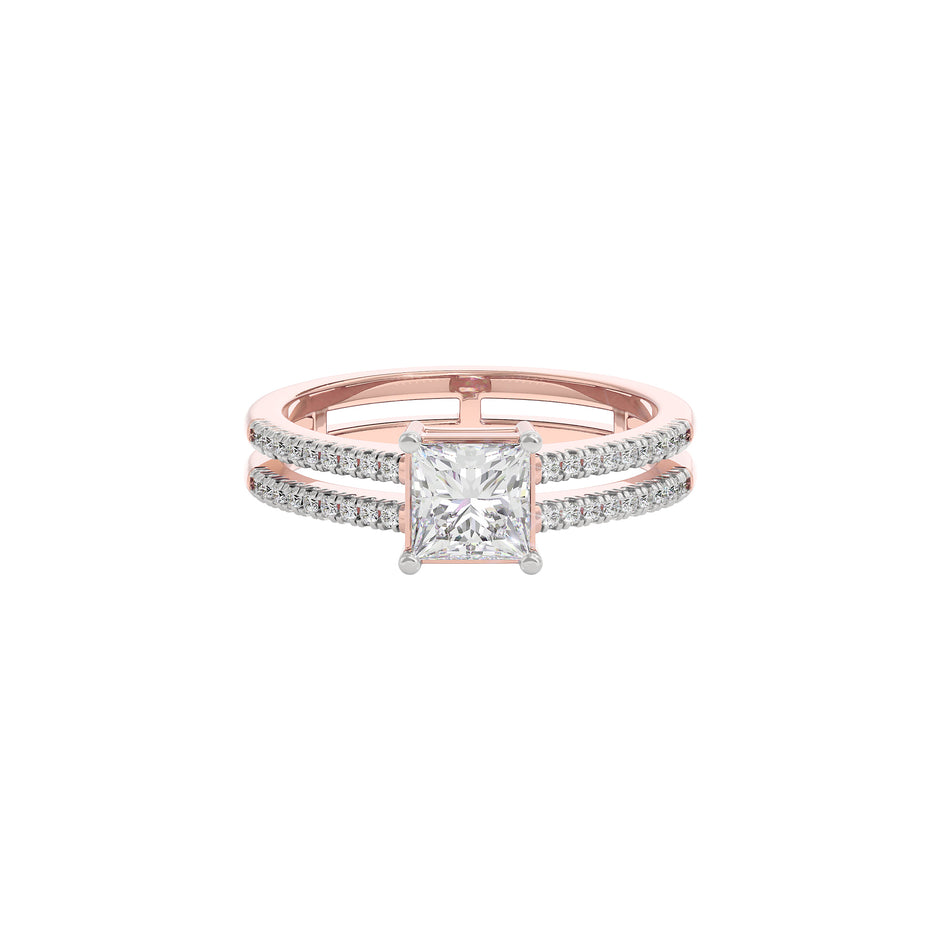 Opal Mist Diamond Ring 18 KT / Rose Gold / 22