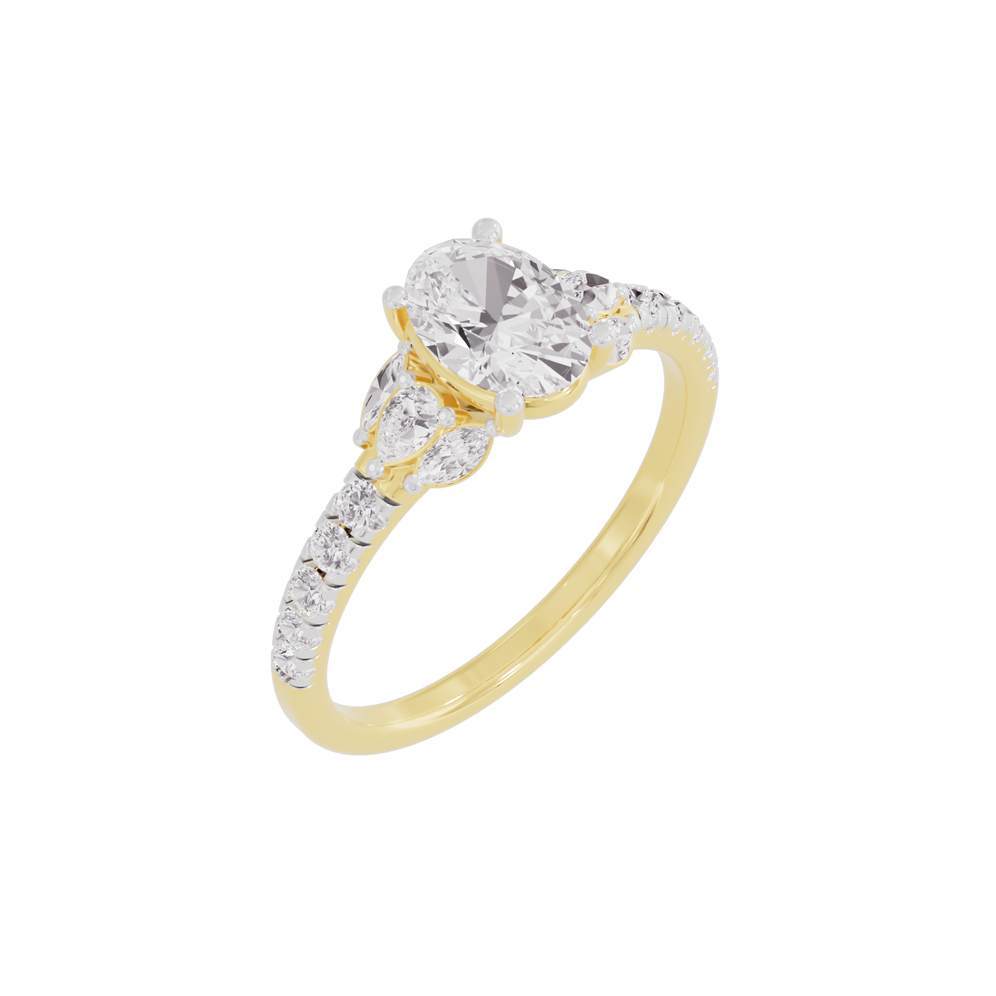 Delicate Bloom Diamond Ring