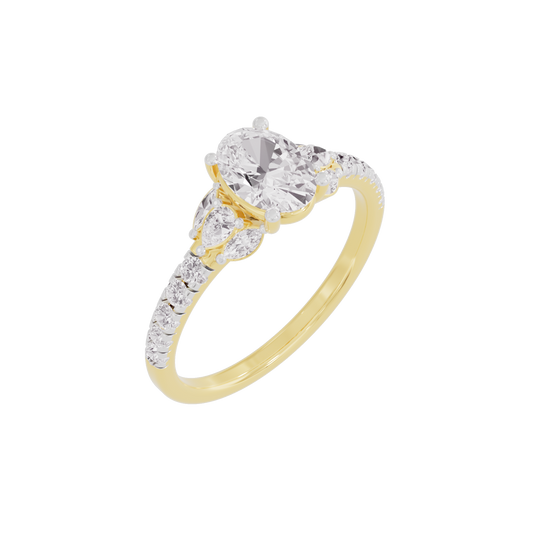 Delicate Bloom Diamond Ring