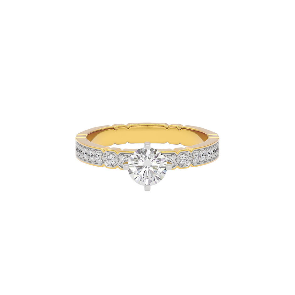 Wonder of Love Diamond Ring 18 KT / Yellow Gold / 22