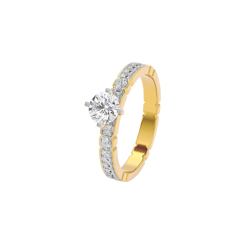 Wonder of Love Diamond Ring 18 KT / Yellow Gold / 22