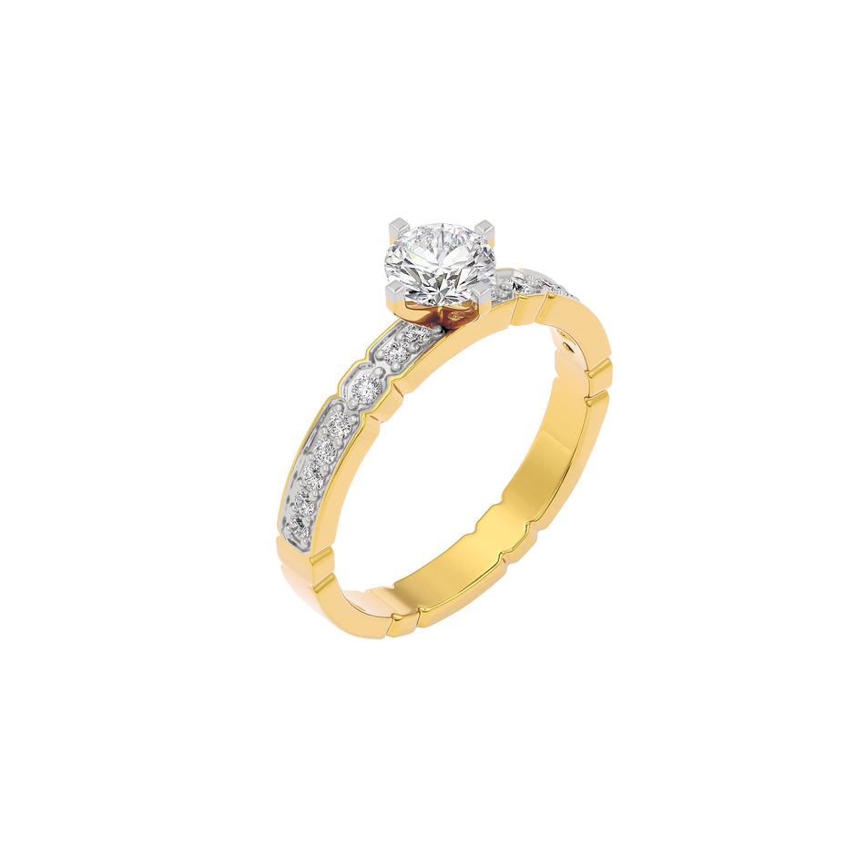 Wonder of Love Diamond Ring 18 KT / Yellow Gold / 22