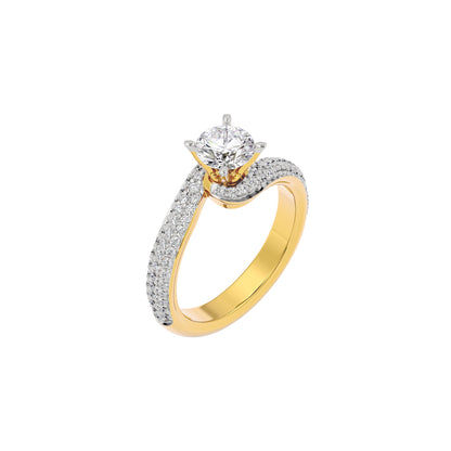 Mystical Mosaic Diamond Ring 18 KT / Yellow Gold / 22