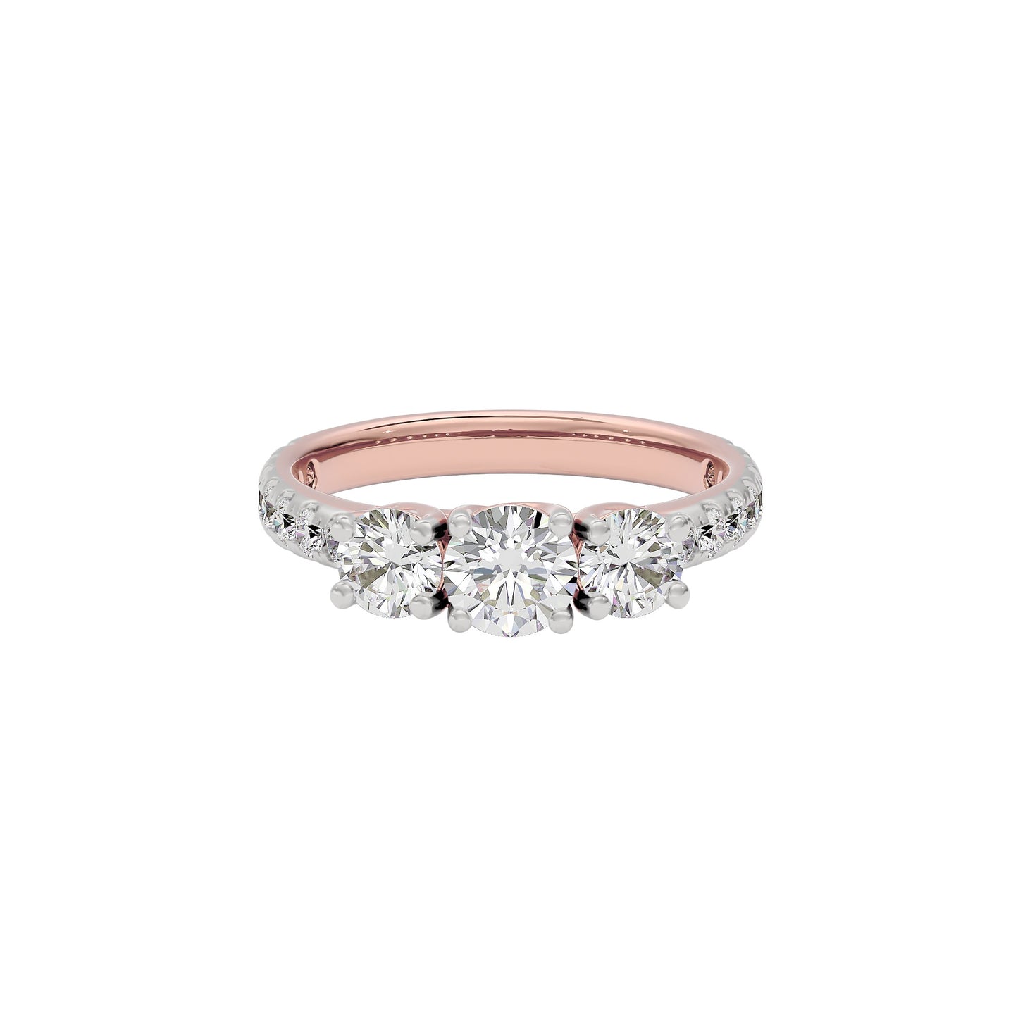 Starlit Serenade Diamond Ring 18 KT / Rose Gold / 22