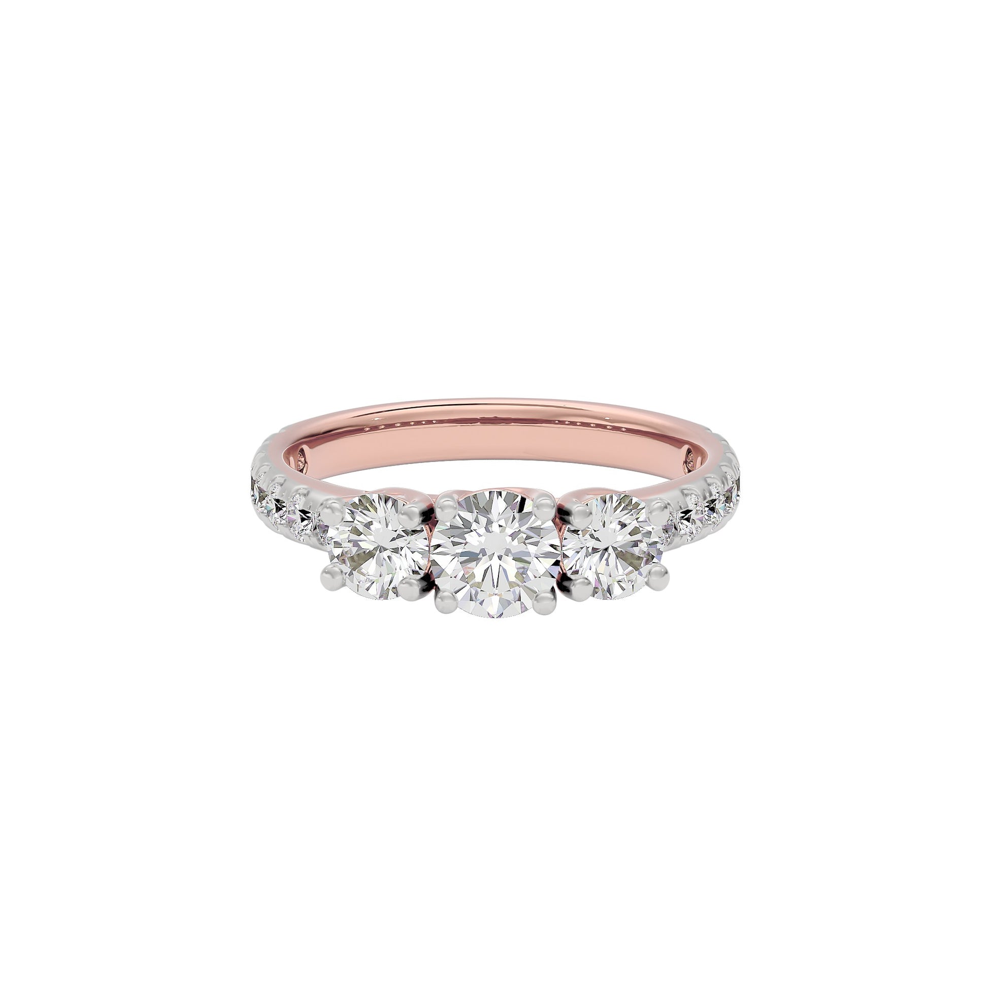 Starlit Serenade Diamond Ring 18 KT / Rose Gold / 22