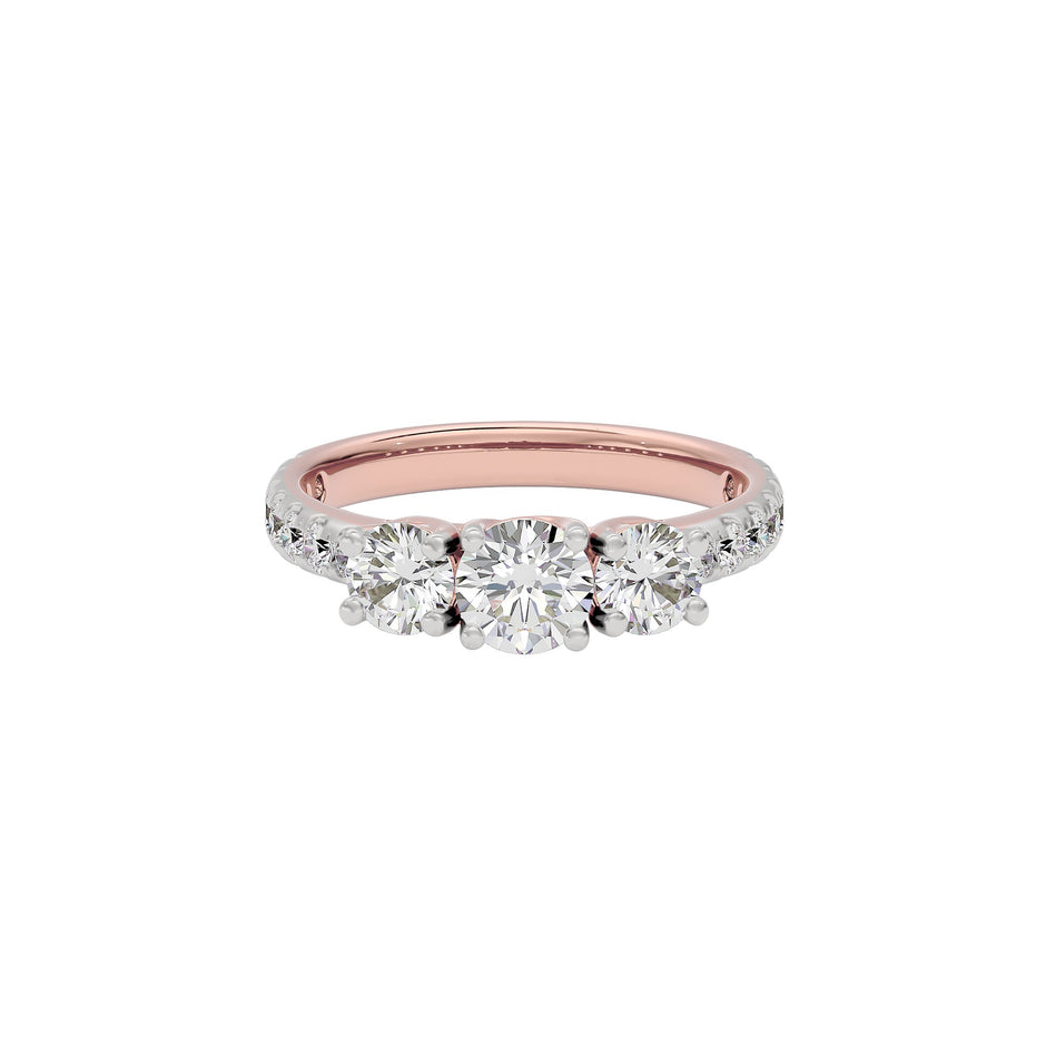 Starlit Serenade Diamond Ring 18 KT / Rose Gold / 22