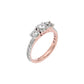 Starlit Serenade Diamond Ring 18 KT / Rose Gold / 22
