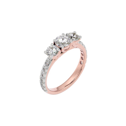 Starlit Serenade Diamond Ring 18 KT / Rose Gold / 22