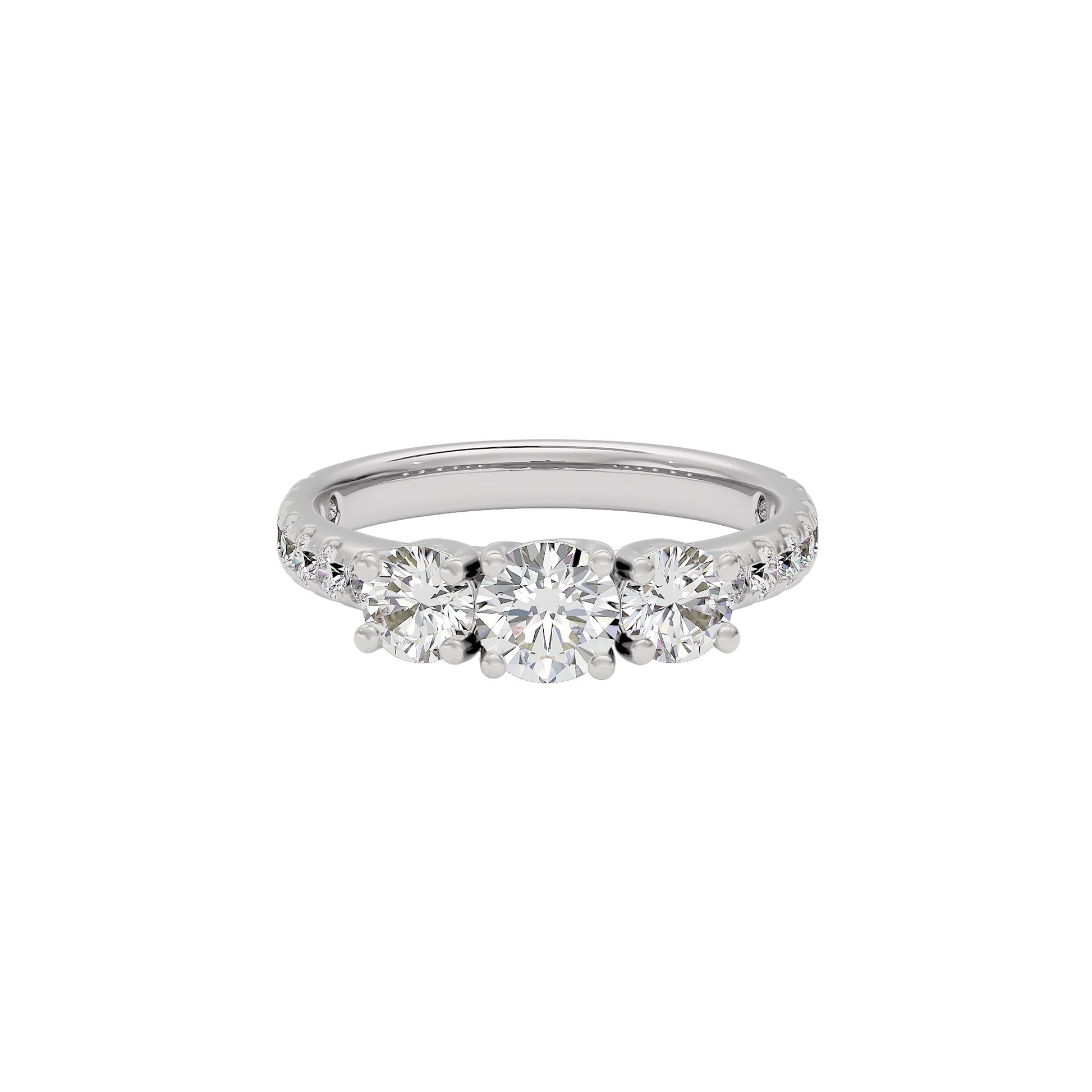 Starlit Serenade Diamond Ring 18 KT / White Gold / 22