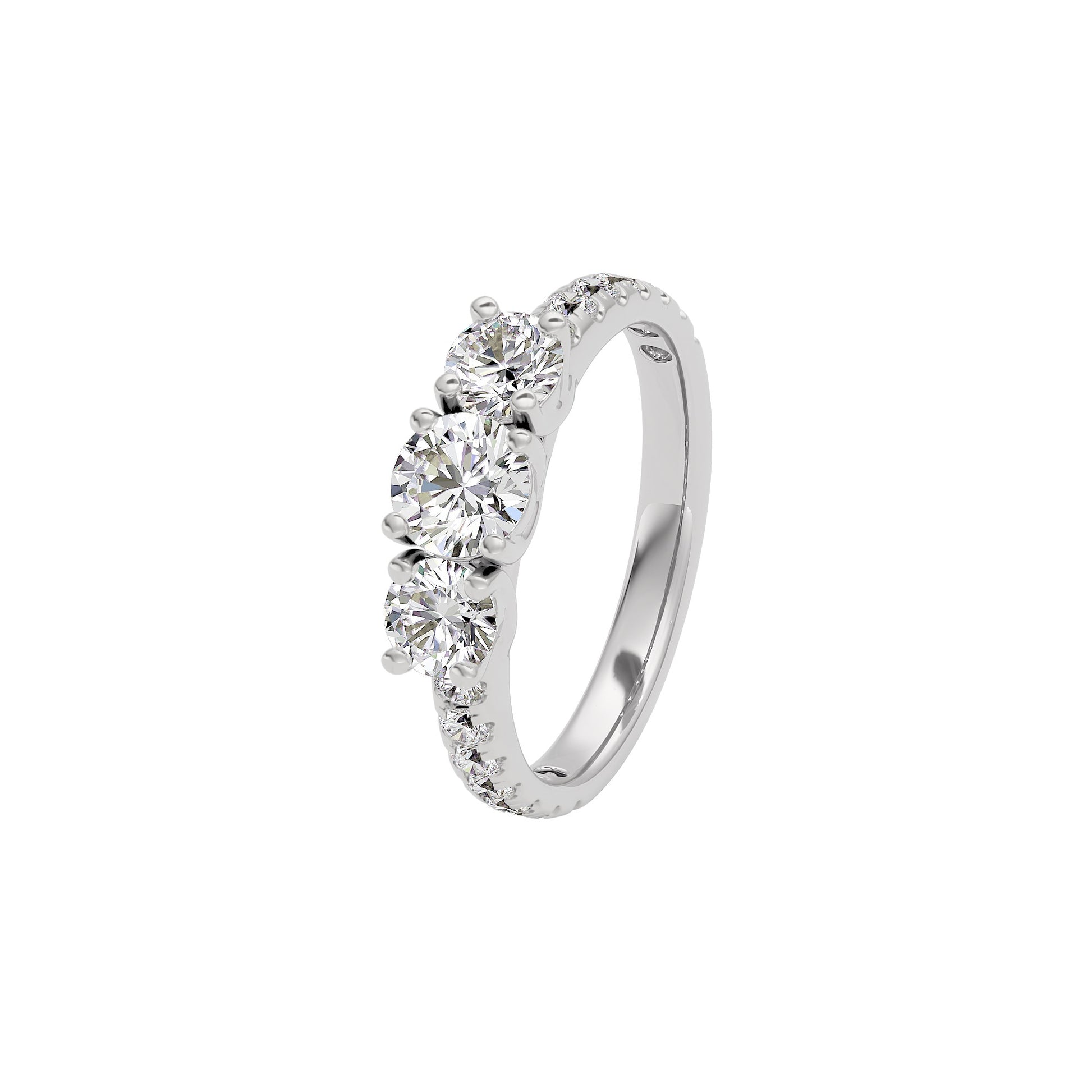 Starlit Serenade Diamond Ring 18 KT / White Gold / 22