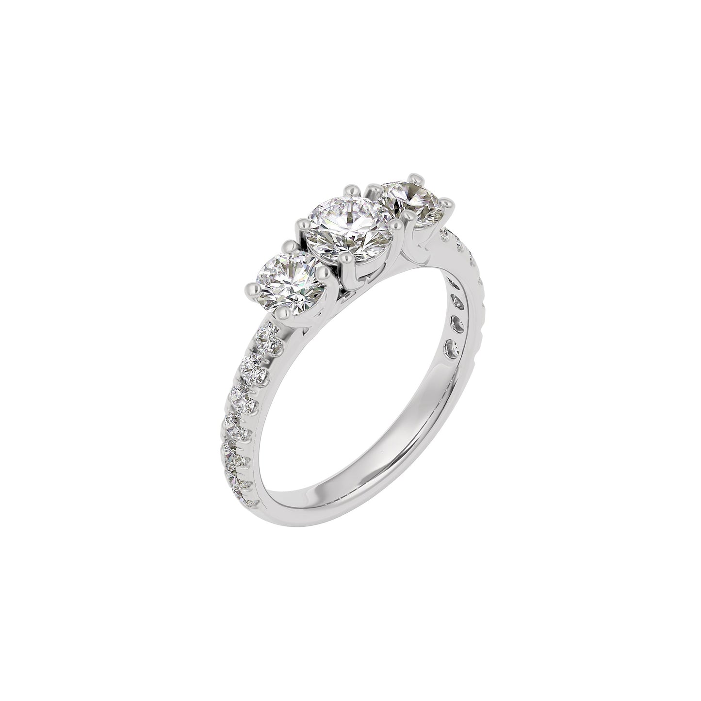 Starlit Serenade Diamond Ring 18 KT / White Gold / 22