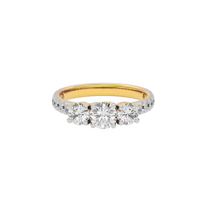 Starlit Serenade Diamond Ring 18 KT / Yellow Gold / 22