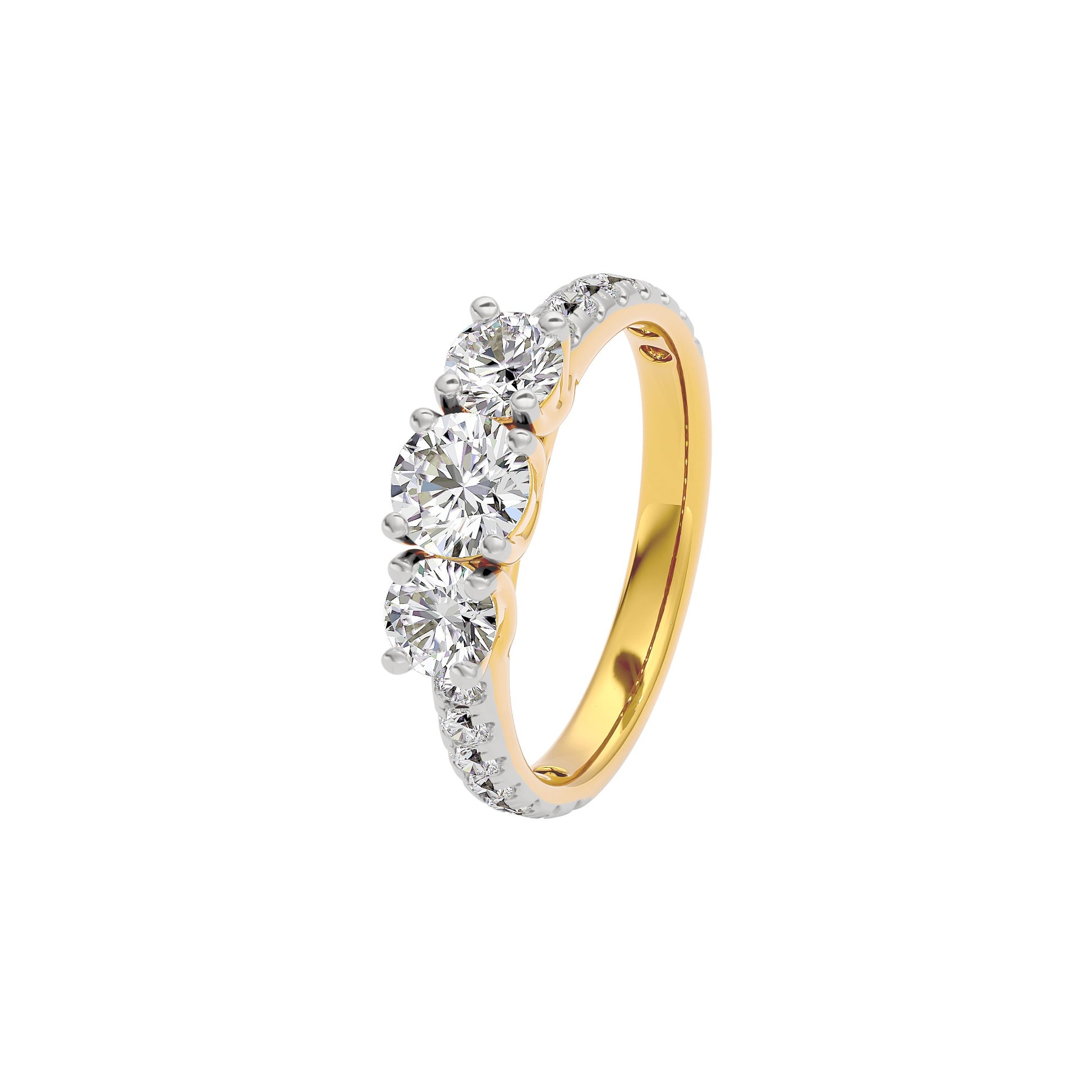 Starlit Serenade Diamond Ring 18 KT / Yellow Gold / 22