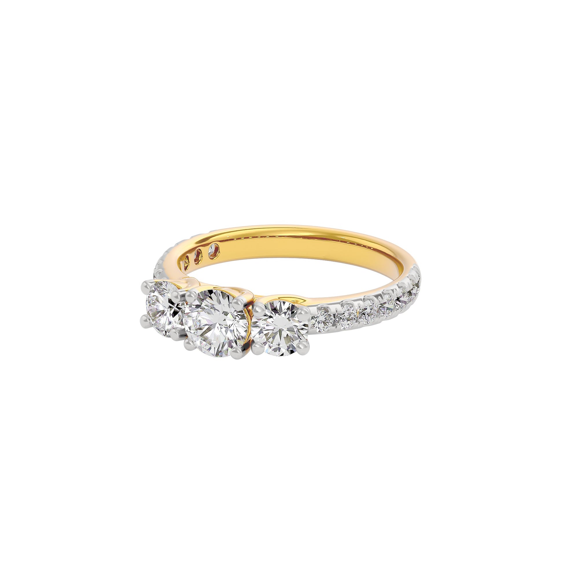 Starlit Serenade Diamond Ring 18 KT / Yellow Gold / 22