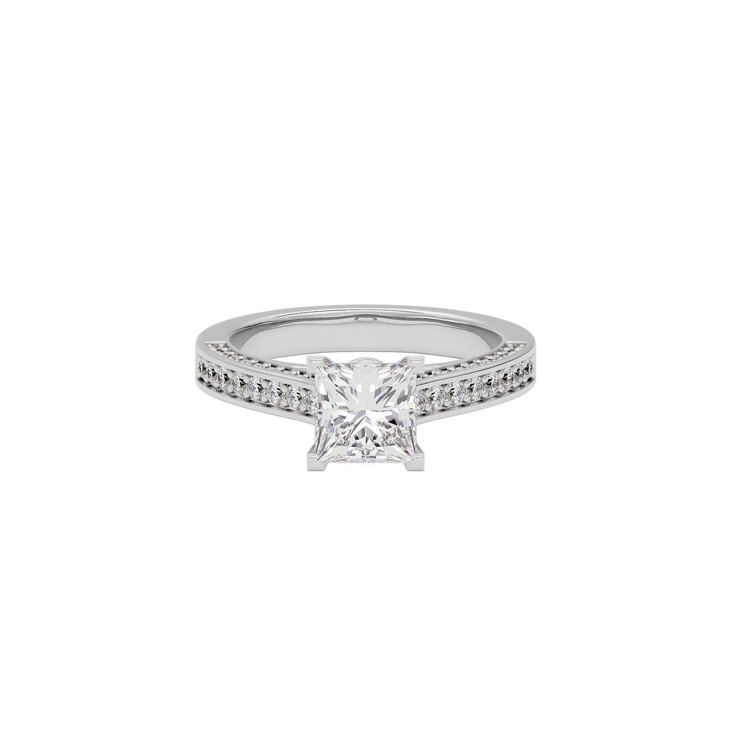 Dreamy Duet Diamond Ring 18 KT / White Gold / 22