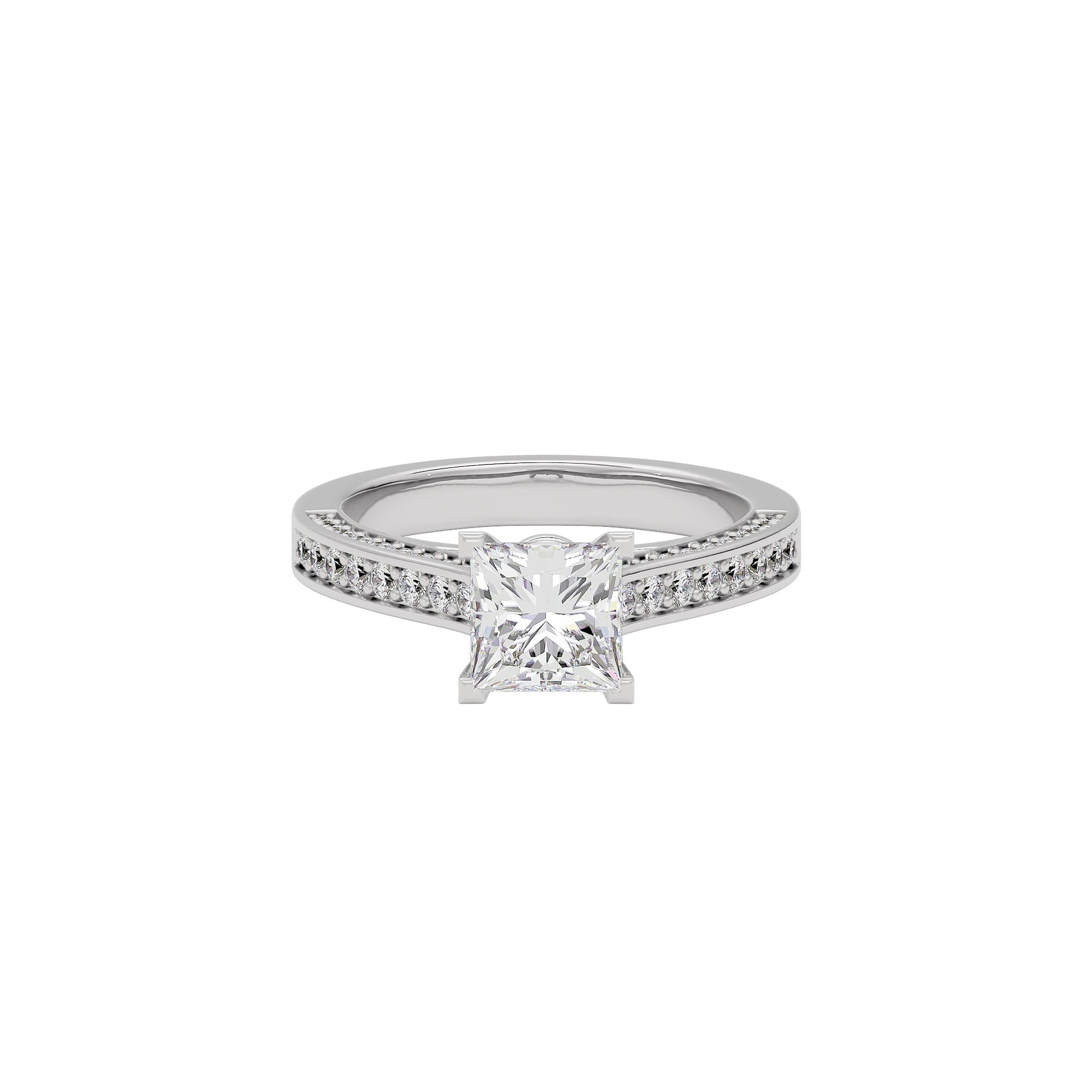 Dreamy Duet Diamond Ring 18 KT / White Gold / 22