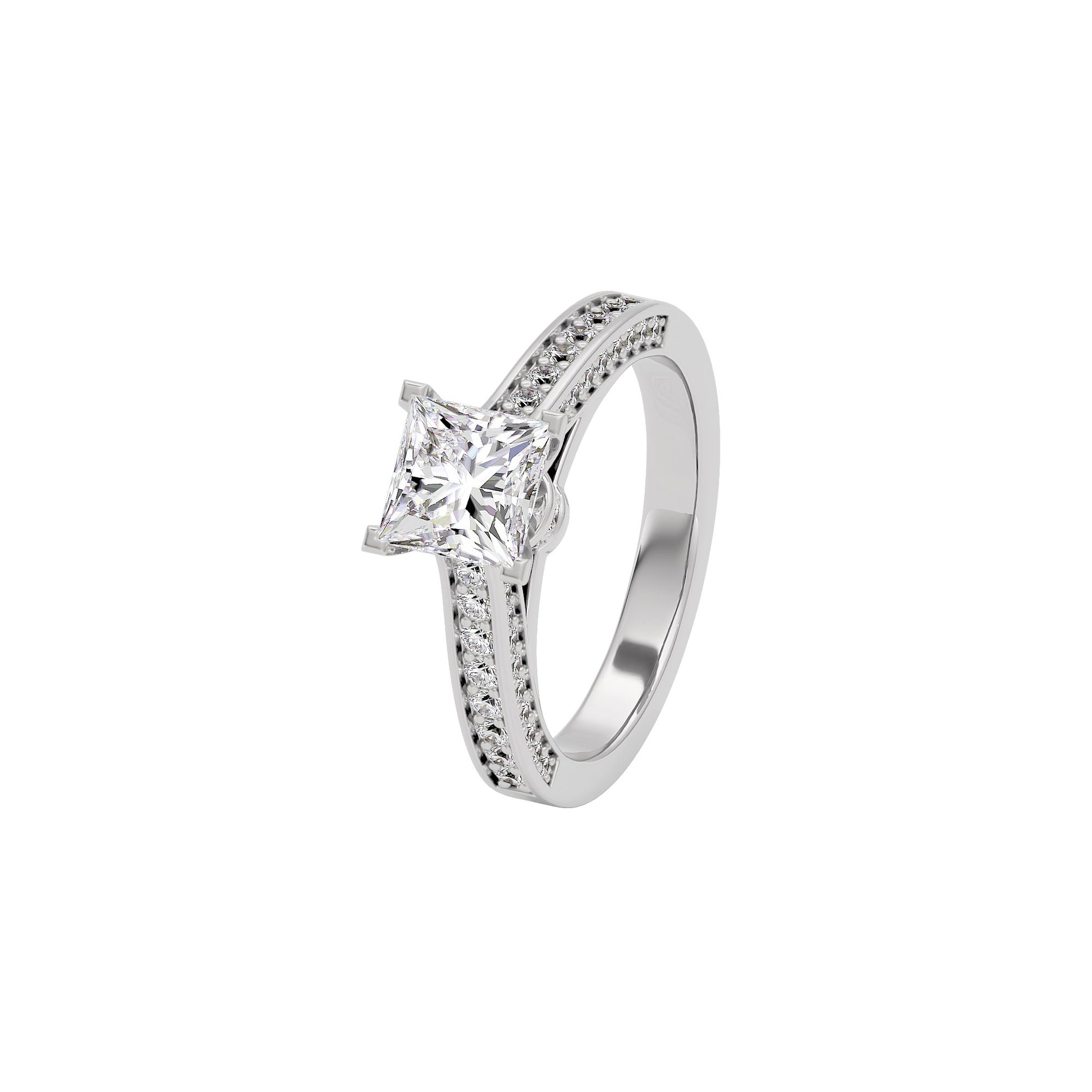 Dreamy Duet Diamond Ring 18 KT / White Gold / 22