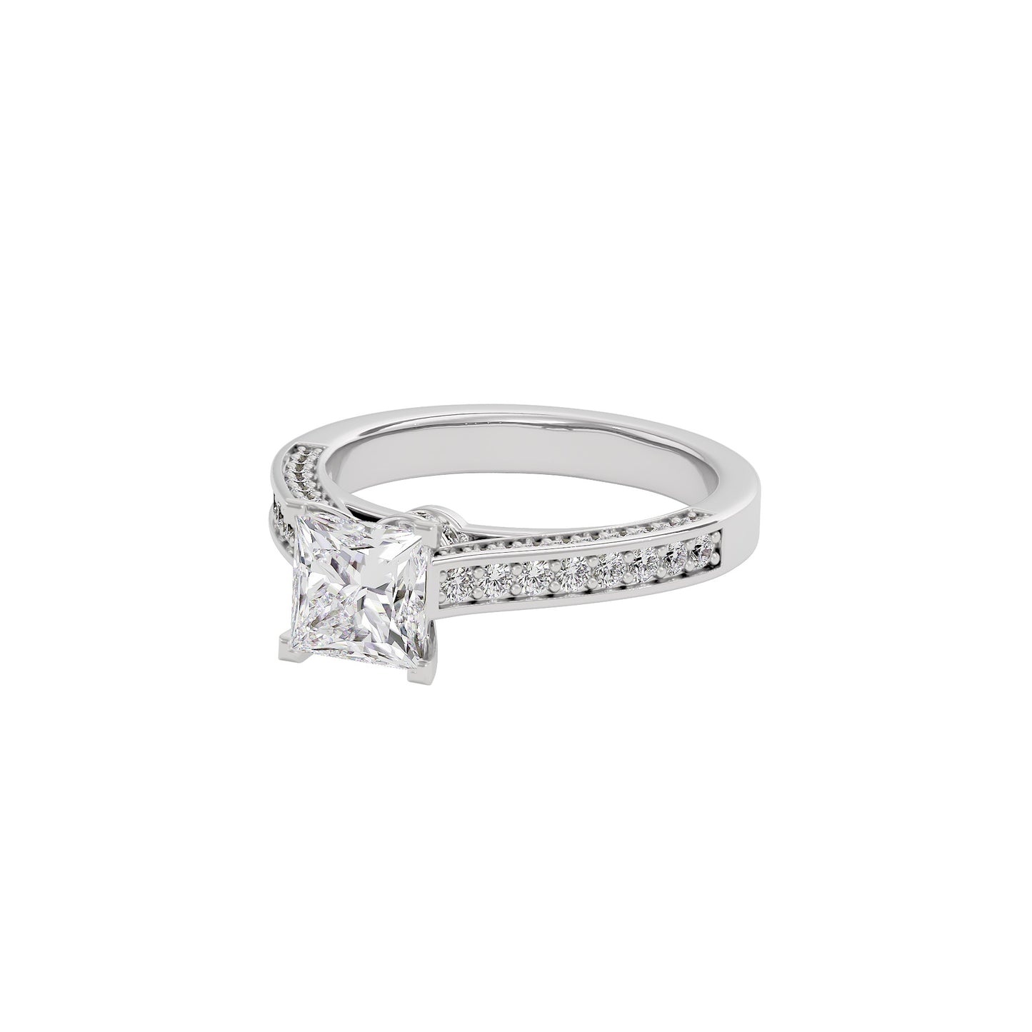 Dreamy Duet Diamond Ring 18 KT / White Gold / 22