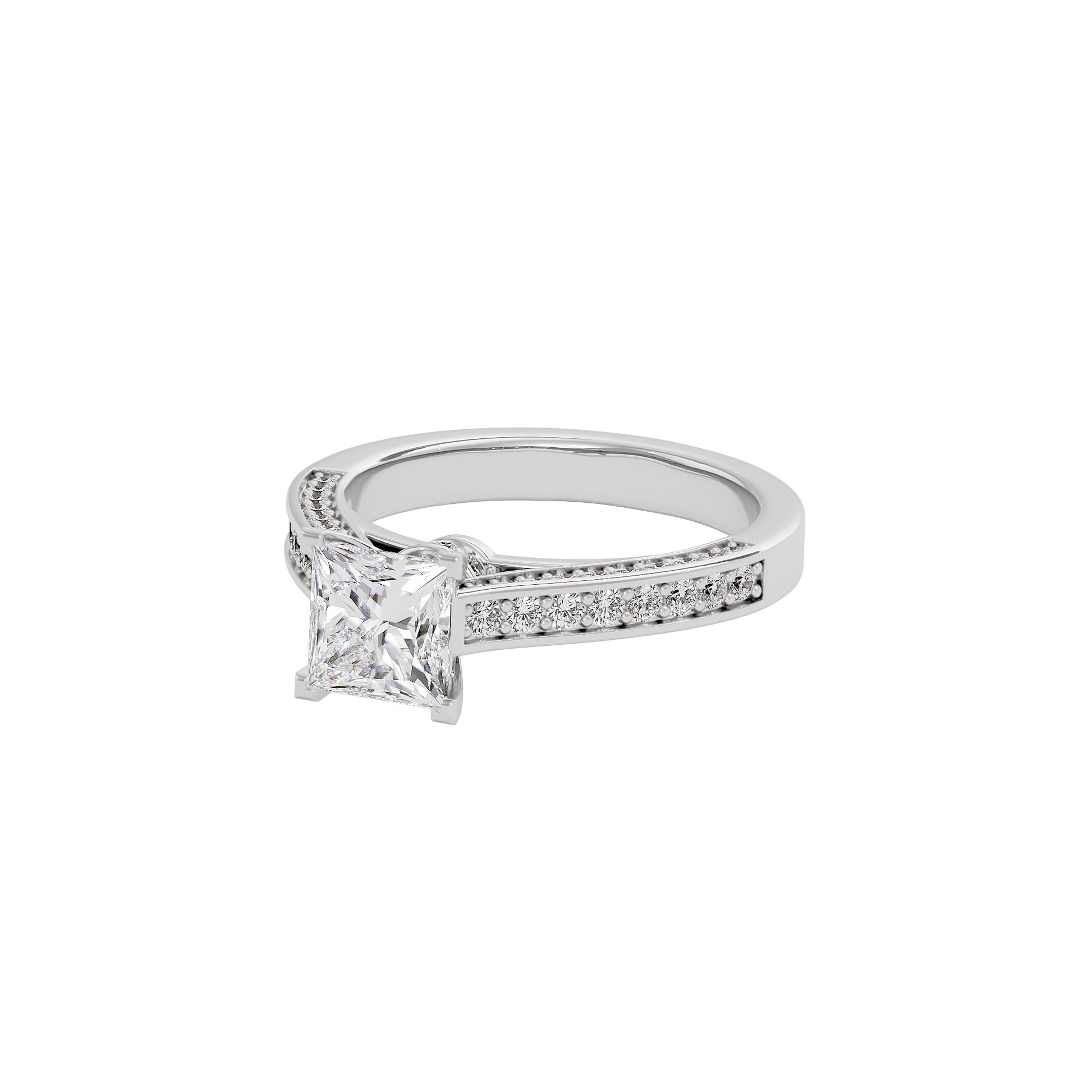 Dreamy Duet Diamond Ring 18 KT / White Gold / 22