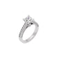 Dreamy Duet Diamond Ring 18 KT / White Gold / 22