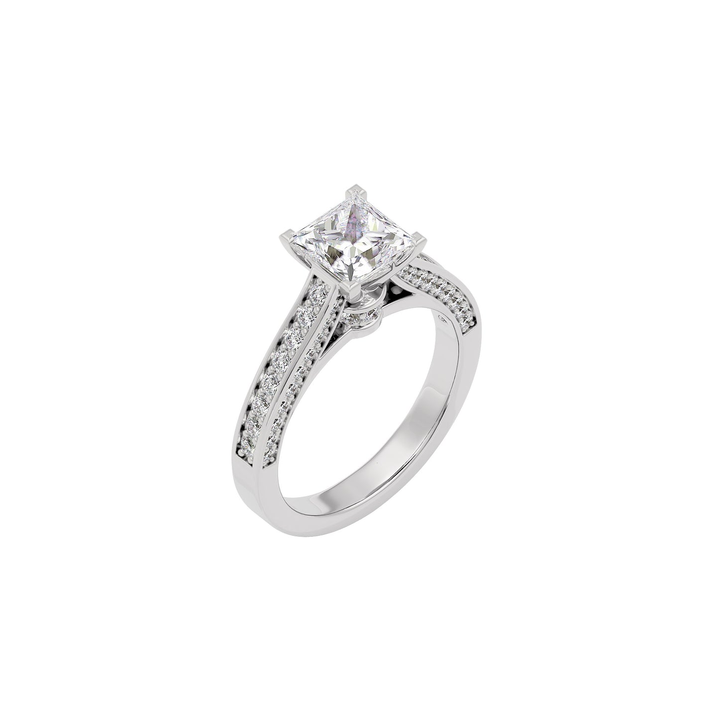 Dreamy Duet Diamond Ring 18 KT / White Gold / 22