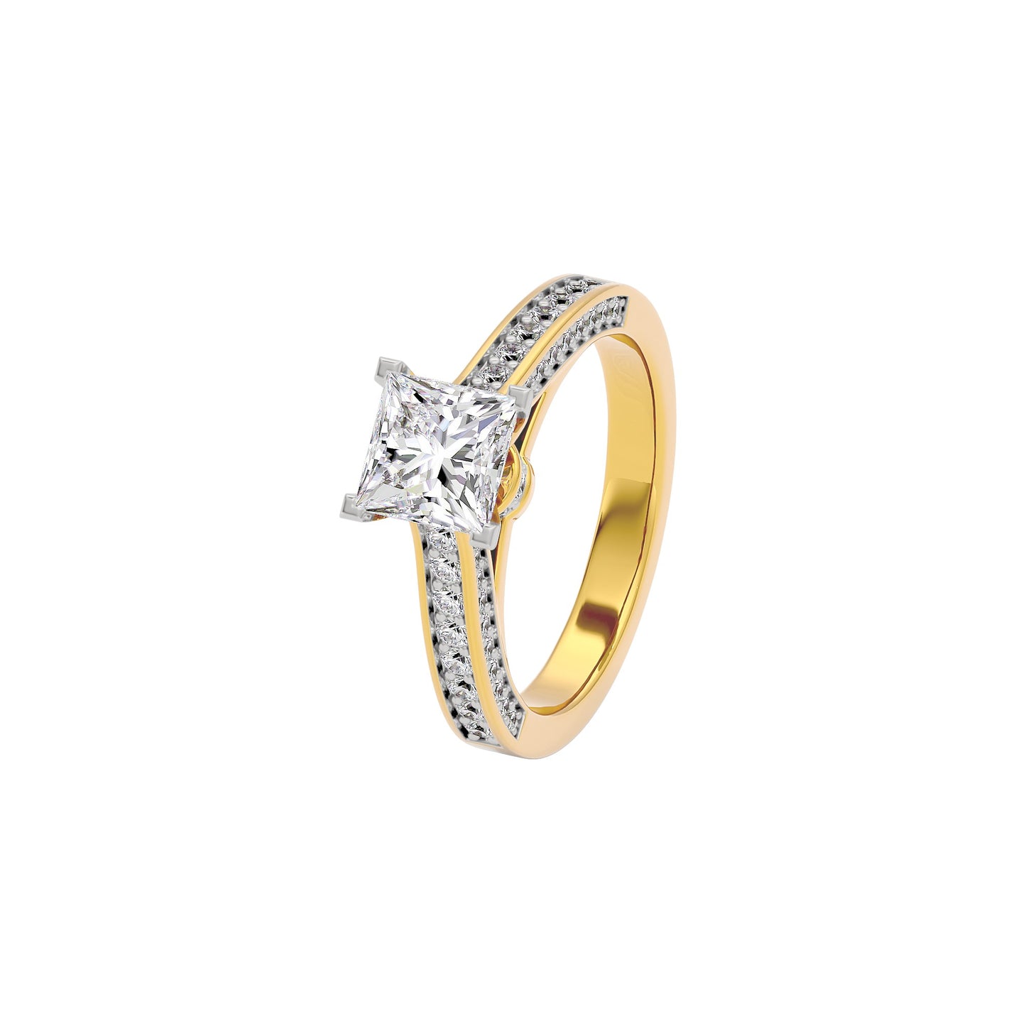 Dreamy Duet Diamond Ring 18 KT / Yellow Gold / 22
