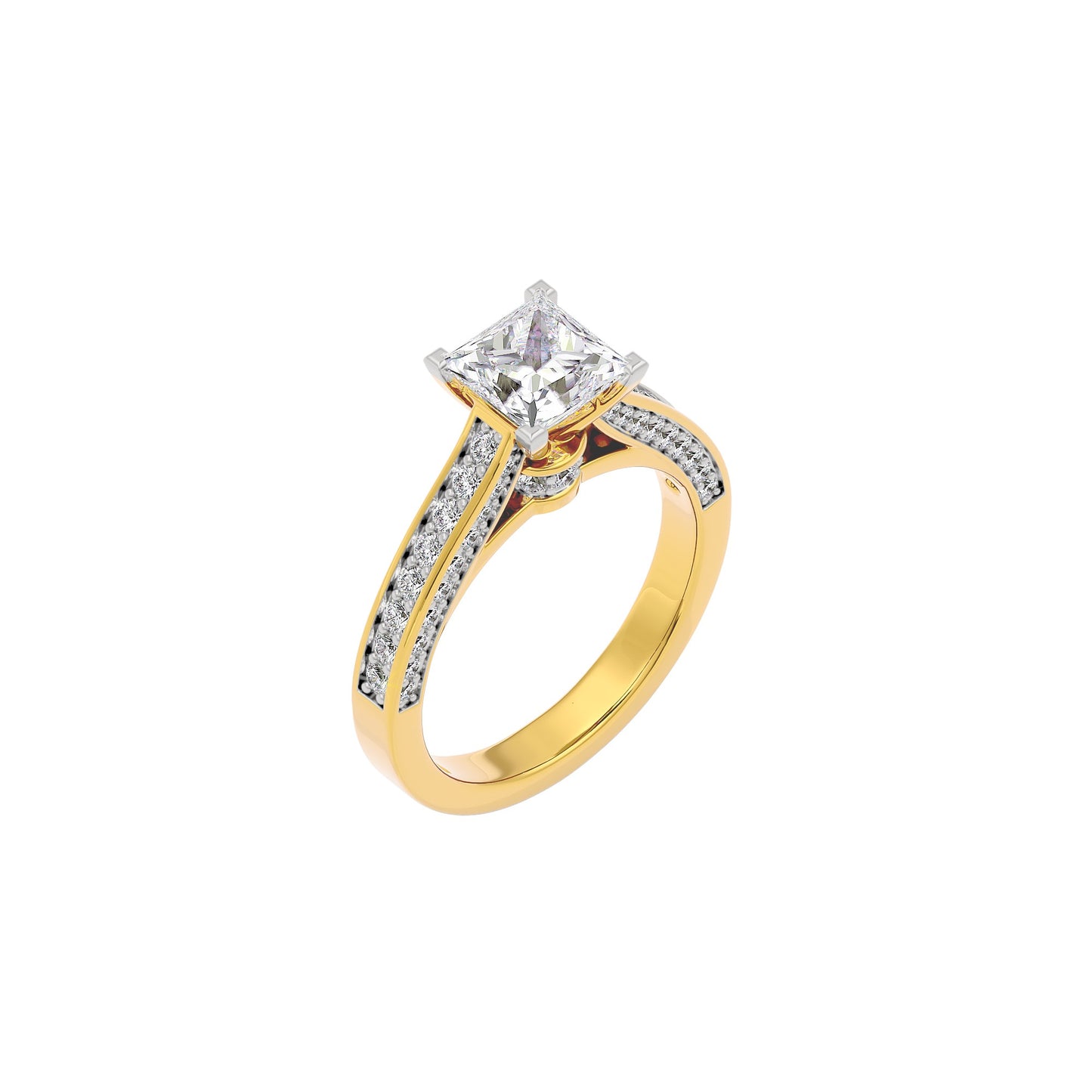 Dreamy Duet Diamond Ring 18 KT / Yellow Gold / 22