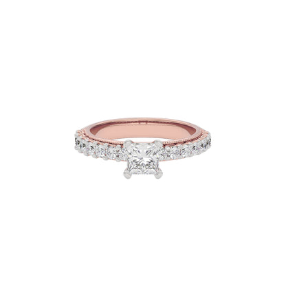 Enigmatic Moonstone Diamond Ring 18 KT / Rose Gold / 22
