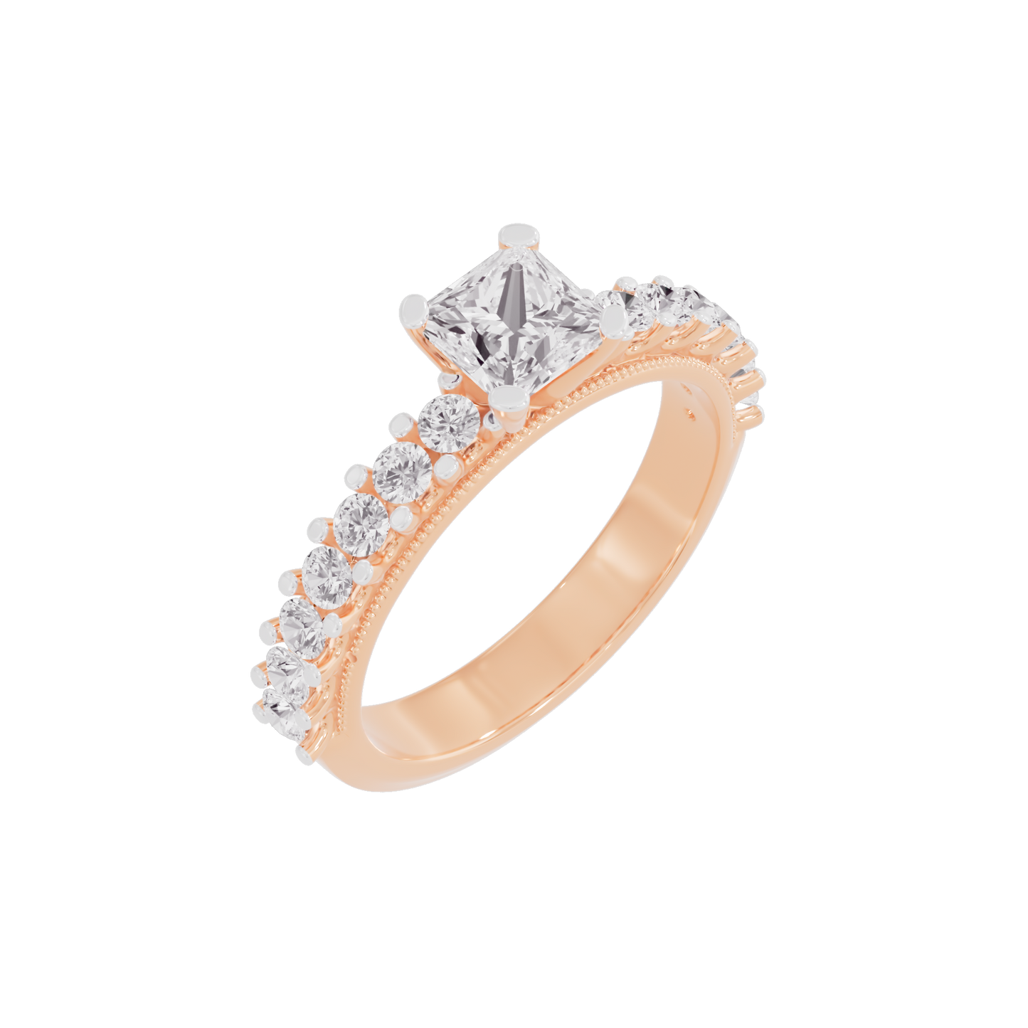 Enigmatic Moonstone Diamond Ring