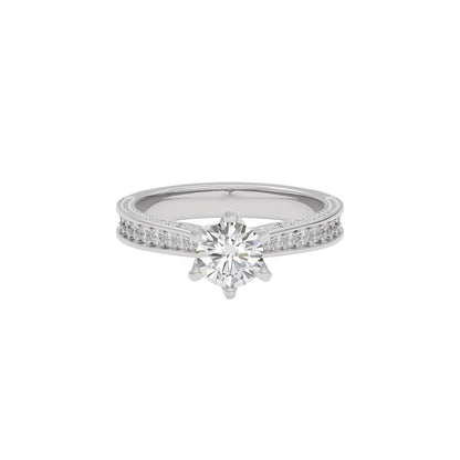 Harmonious Horizon Ring 18 KT / White Gold / 22