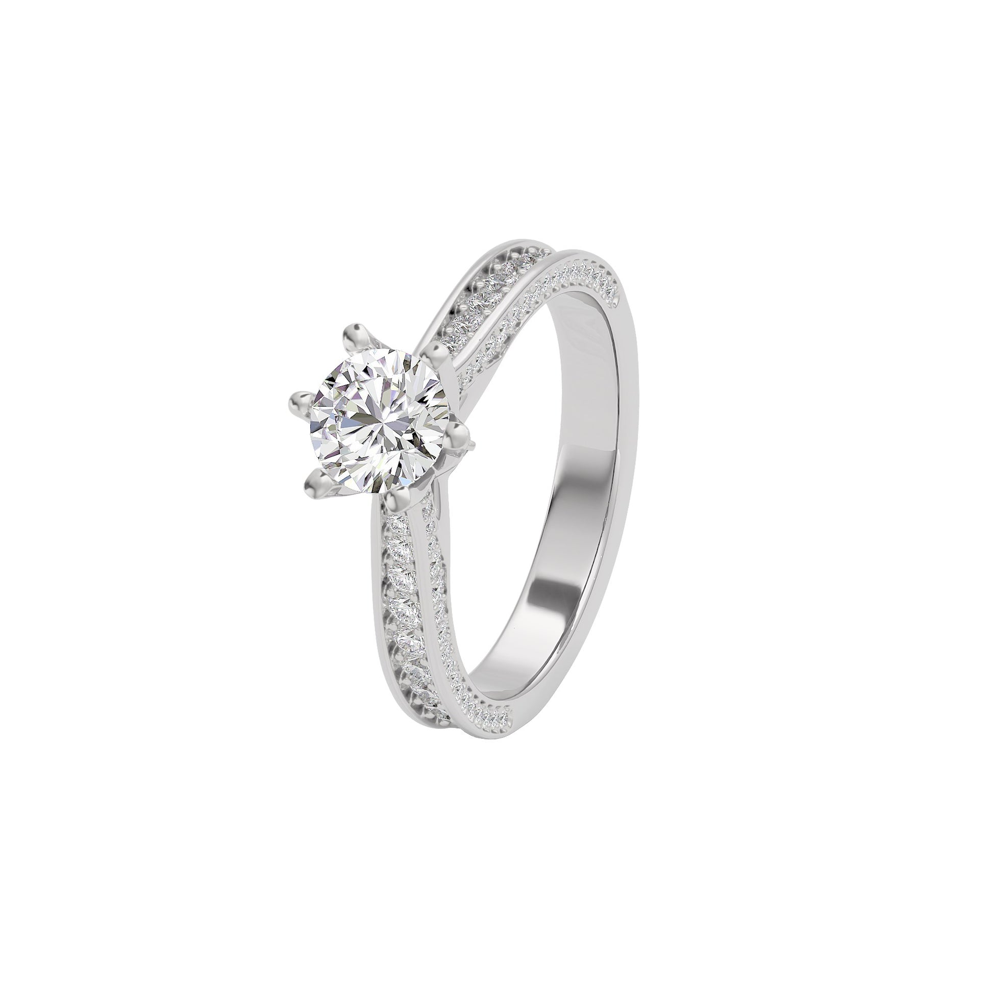 Harmonious Horizon Ring 18 KT / White Gold / 22