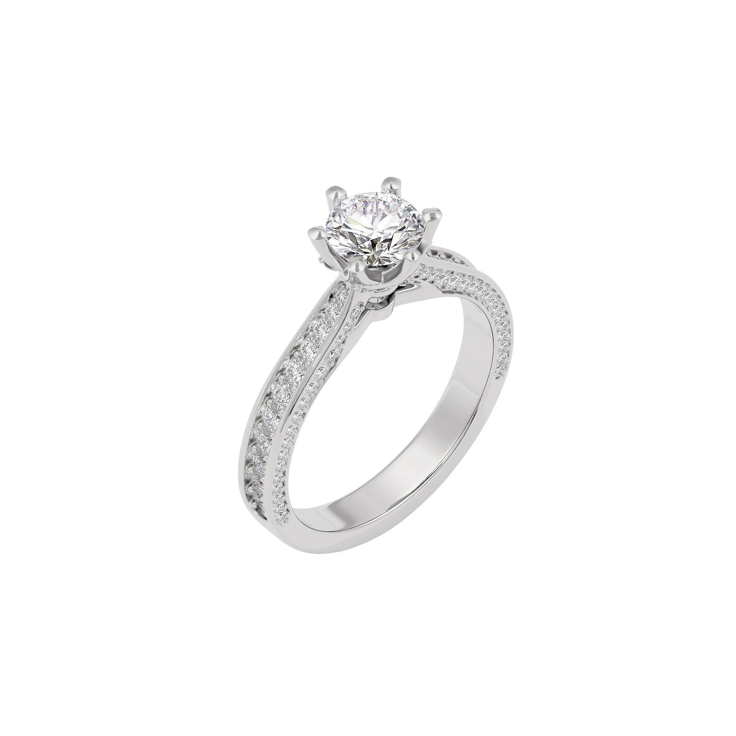 Harmonious Horizon Ring 18 KT / White Gold / 22