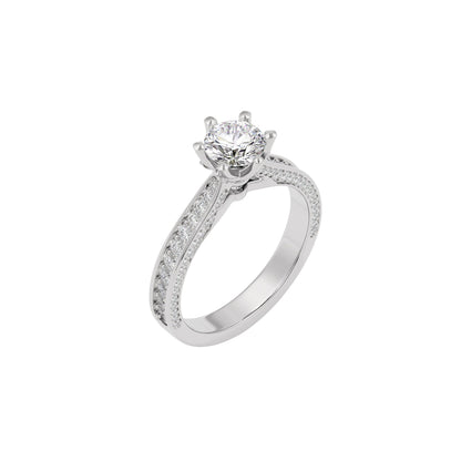 Harmonious Horizon Ring 18 KT / White Gold / 22