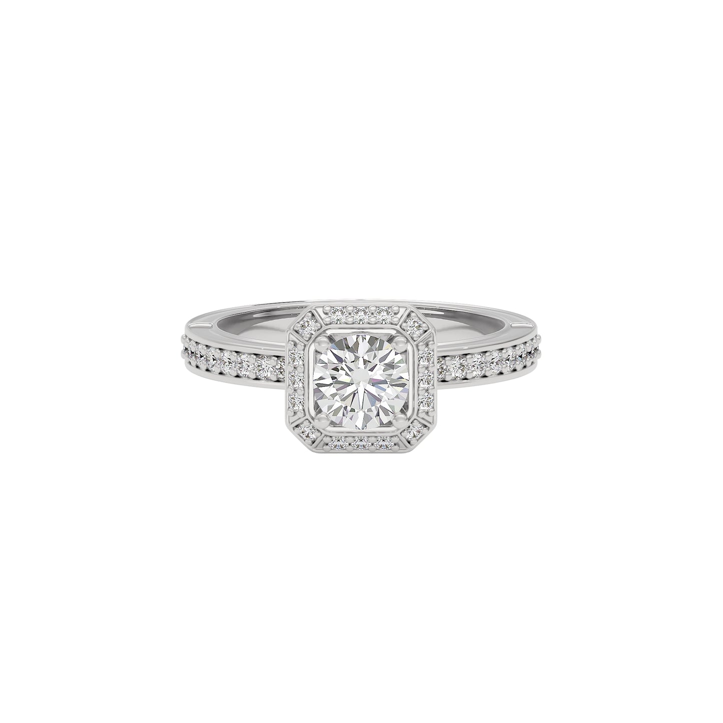 Promise of Dawn Diamond Ring 18 KT / White Gold / 22