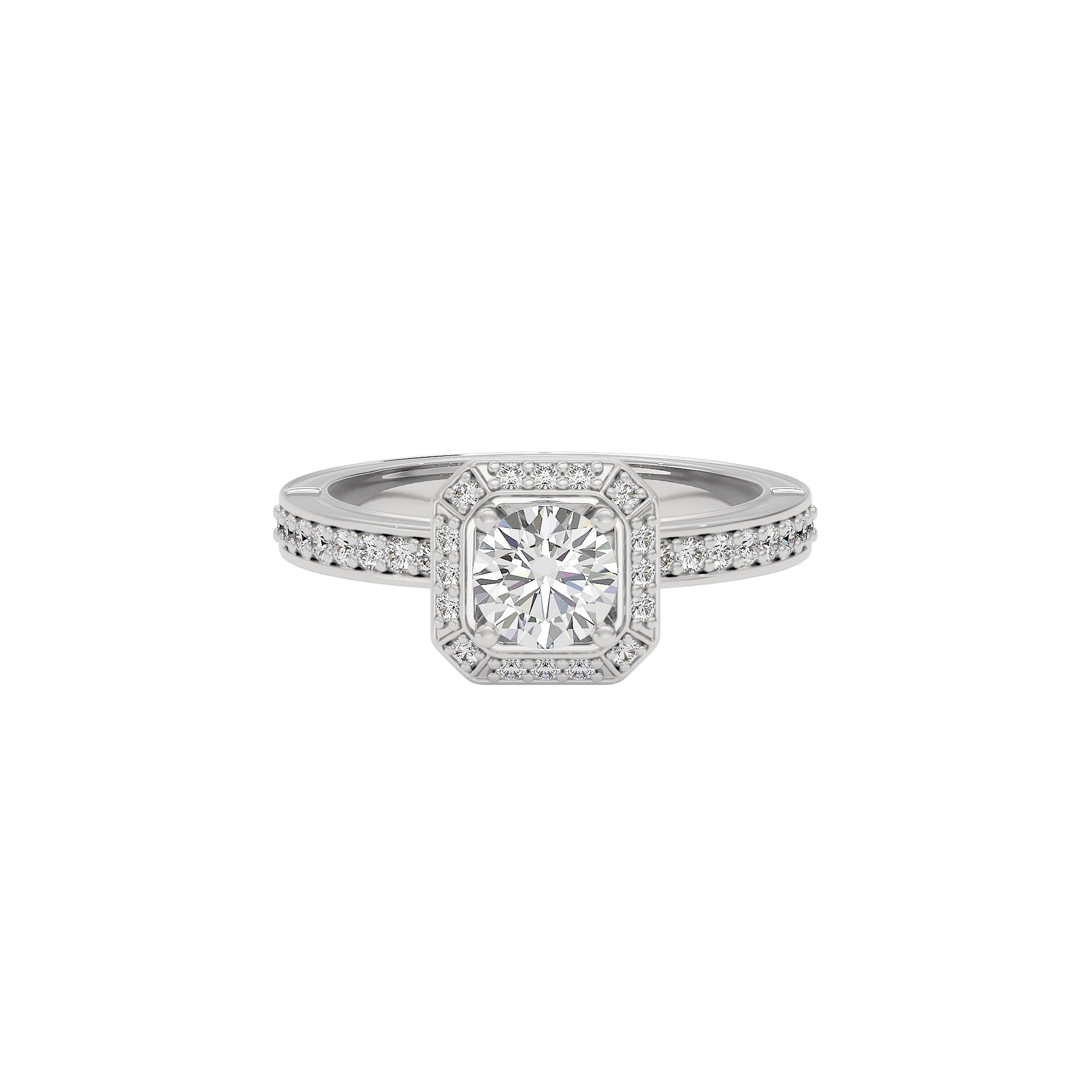 Promise of Dawn Diamond Ring 18 KT / White Gold / 22
