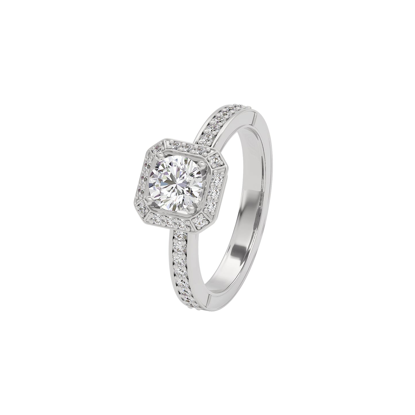 Promise of Dawn Diamond Ring 18 KT / White Gold / 22