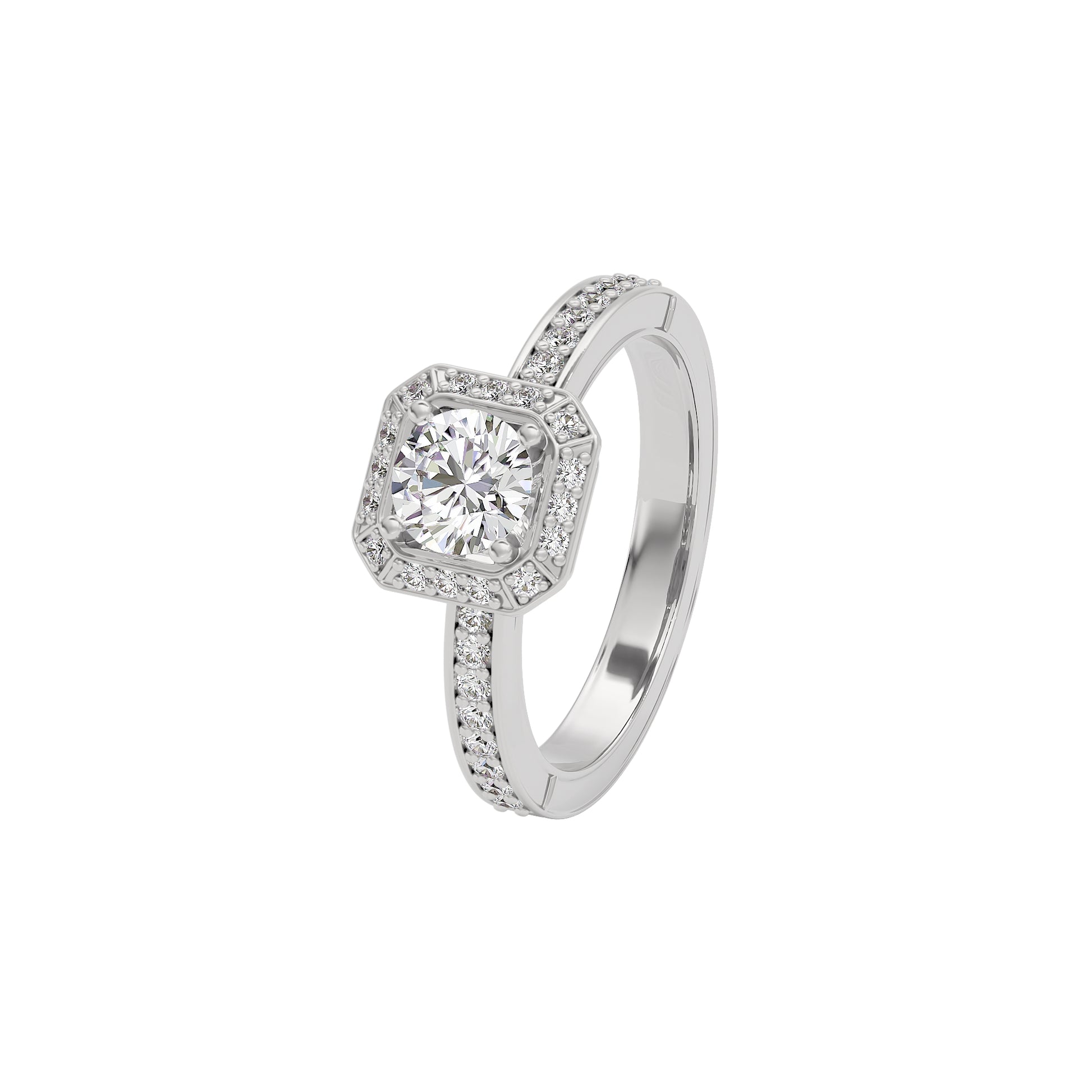 Promise of Dawn Diamond Ring 18 KT / White Gold / 22