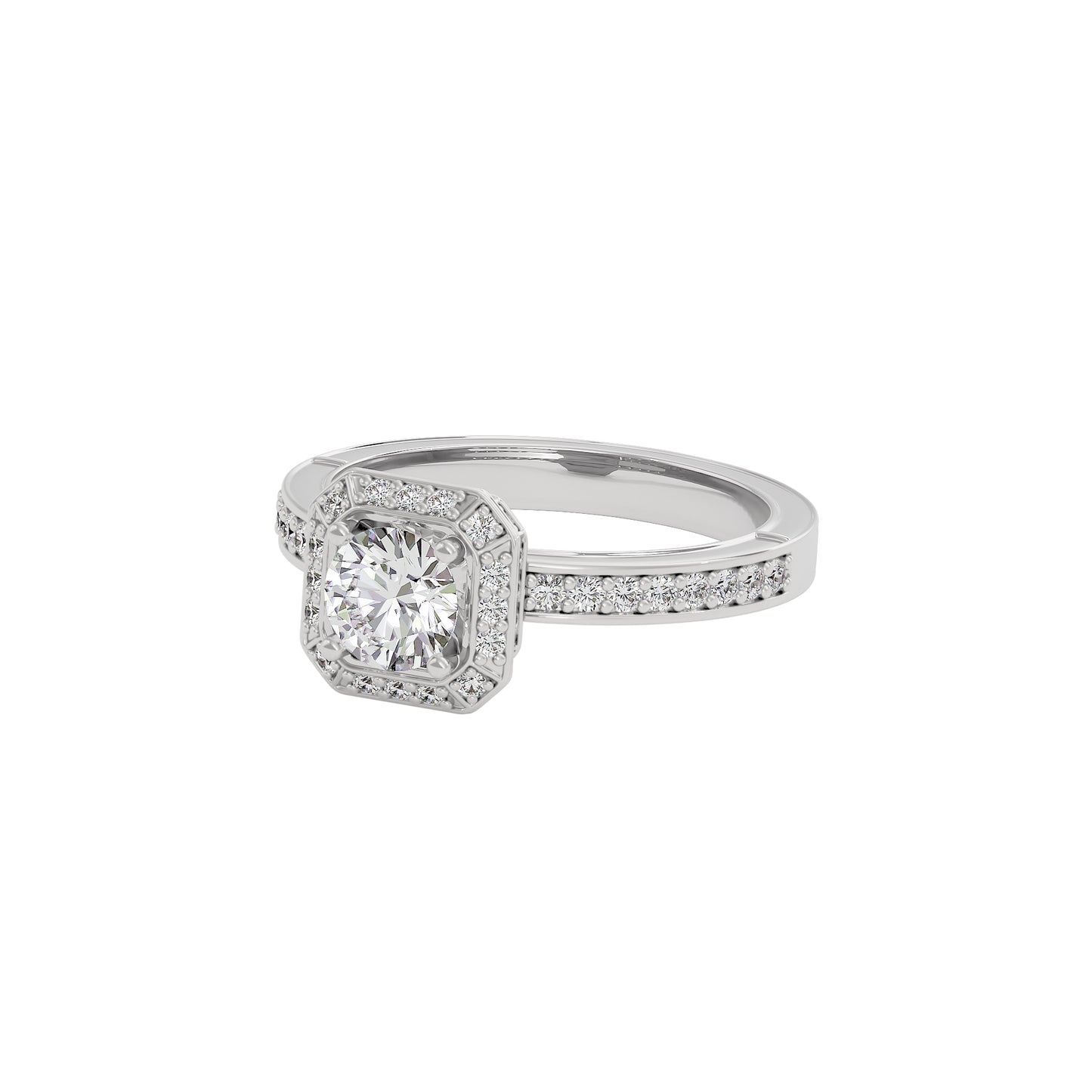 Promise of Dawn Diamond Ring 18 KT / White Gold / 22