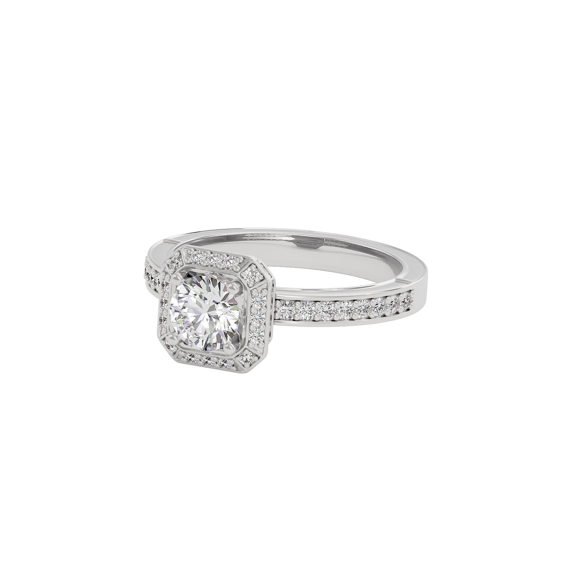 Promise of Dawn Diamond Ring 18 KT / White Gold / 22