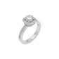 Promise of Dawn Diamond Ring 18 KT / White Gold / 22