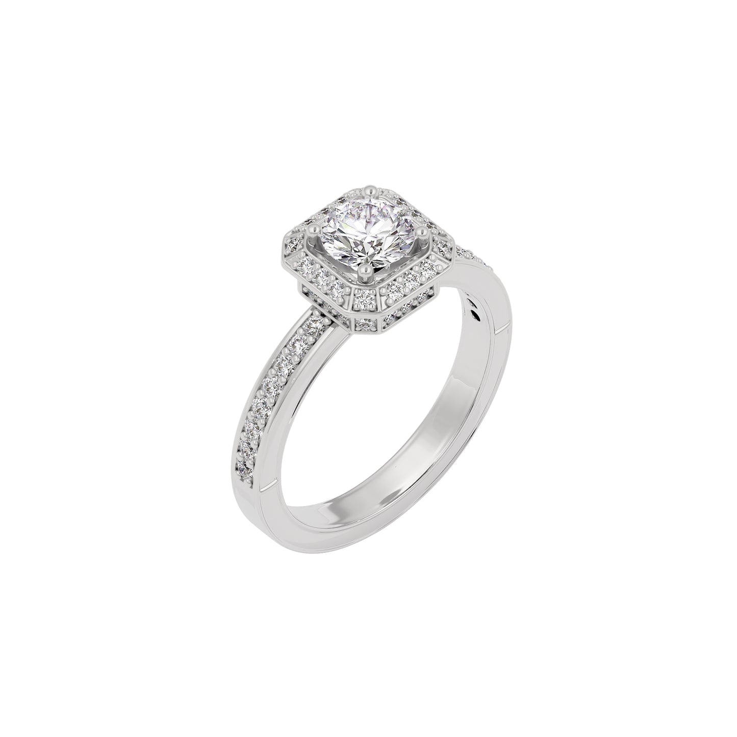 Promise of Dawn Diamond Ring 18 KT / White Gold / 22