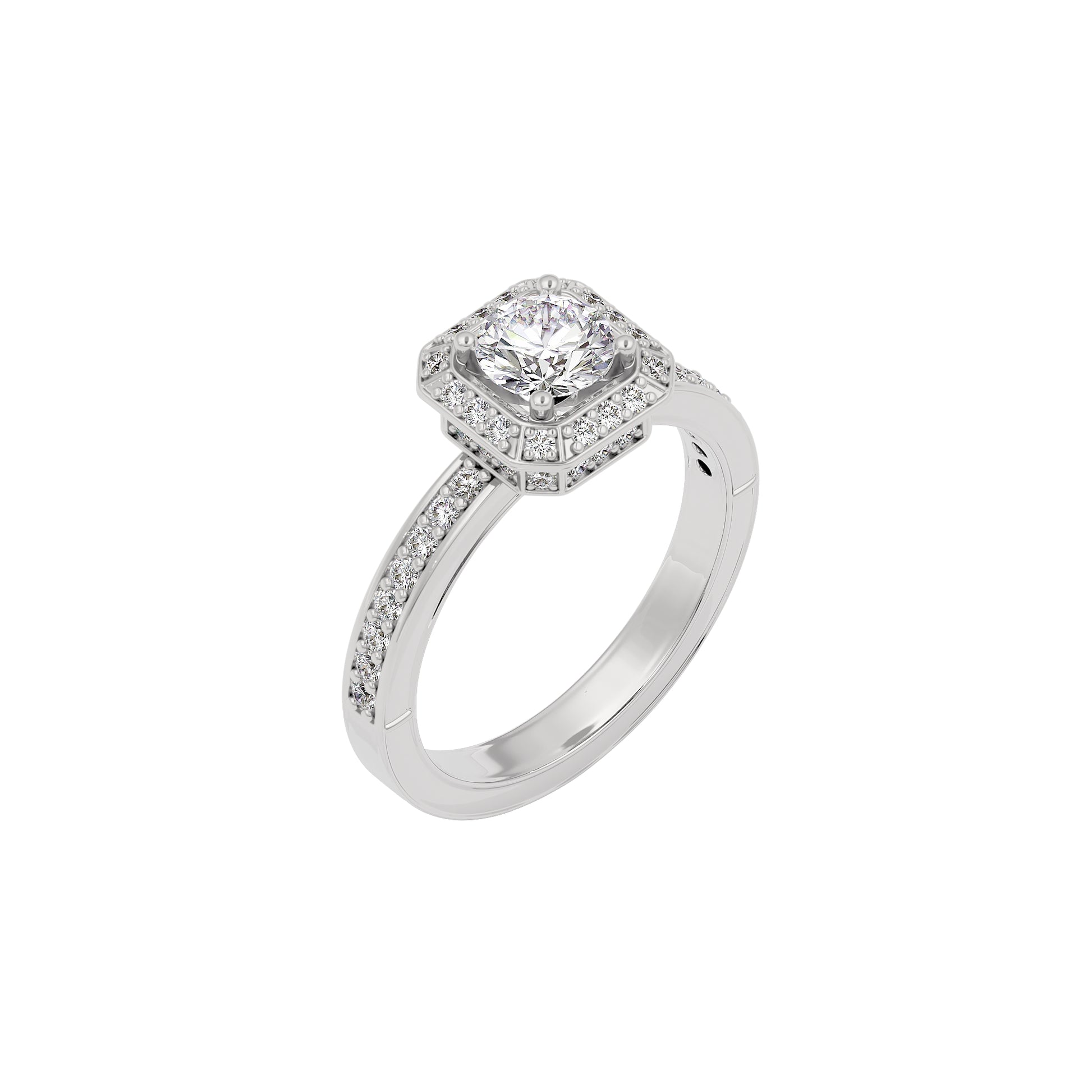 Promise of Dawn Diamond Ring 18 KT / White Gold / 22