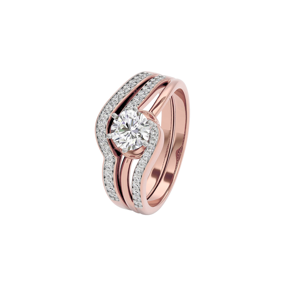 Diamond Delight Ring 18 KT / Rose Gold / 22