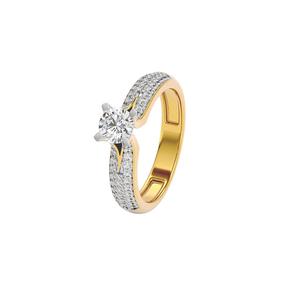 Shimmering Spell Diamond Ring 18 KT / Yellow Gold / 22