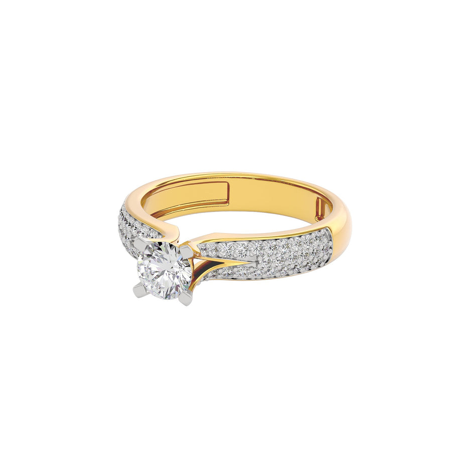 Shimmering Spell Diamond Ring 18 KT / Yellow Gold / 22