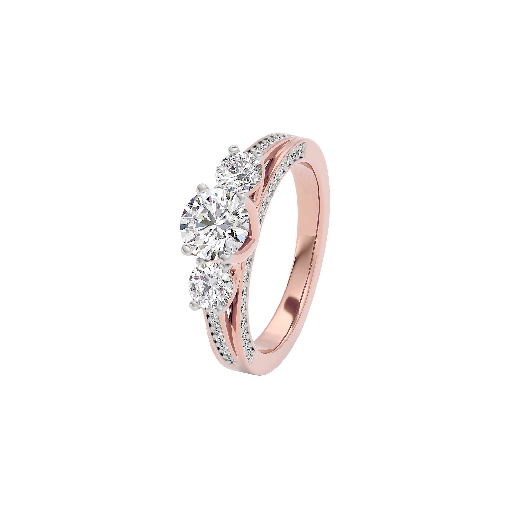 Whispering Romance Diamond Ring 18 KT / Rose Gold / 22