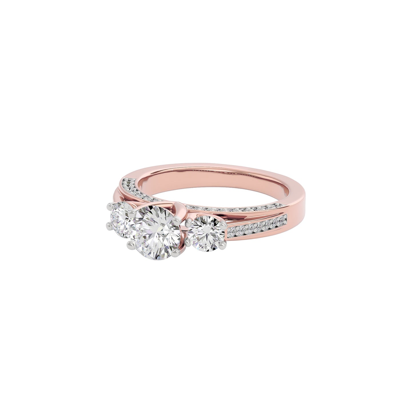Whispering Romance Diamond Ring 18 KT / Rose Gold / 22