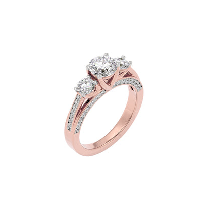 Whispering Romance Diamond Ring 18 KT / Rose Gold / 22