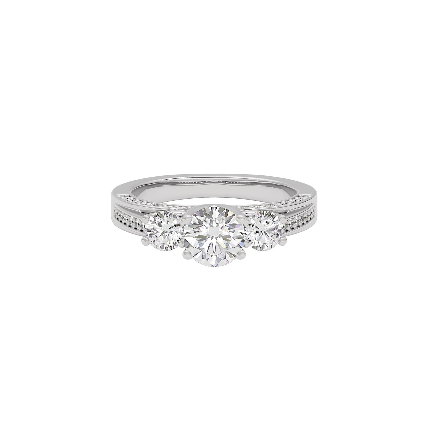 Whispering Romance Diamond Ring 18 KT / White Gold / 22