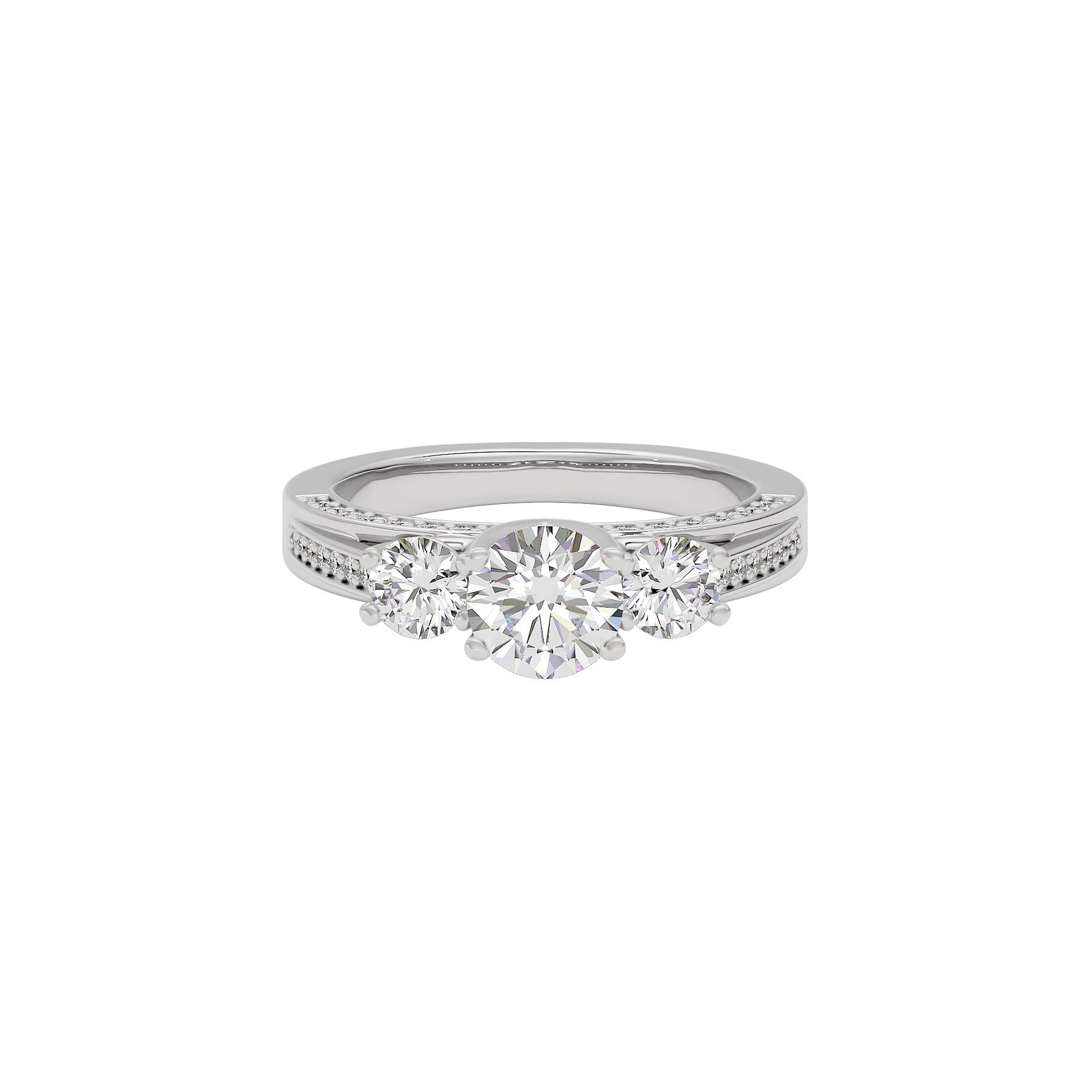 Whispering Romance Diamond Ring 18 KT / White Gold / 22